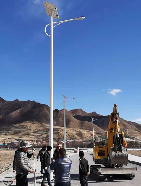 甘南碌曲10米比如太阳能路灯项目